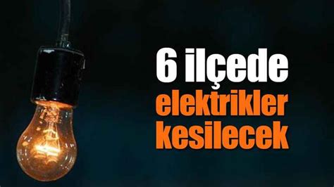 6 ilçede elektrikler kesilecek En Kocaeli