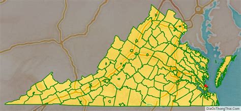 Map of Poquoson City, Virginia