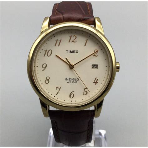 Timex Accessories Timex Easy Reader Watch Men Mm Gold Tone Cream