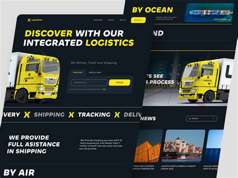 Logistix Logistics Landing Page By Adhitya Putra For Hatypo Studio On