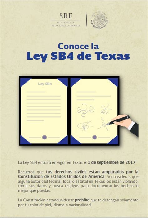 Ley Sb De Texas Centro De Informaci N Y Asistencia A Personas