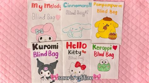 Blind Bag Compilation Sanrio Edition Asmr Applefrog Youtube