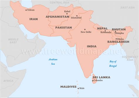 South Asia Maps