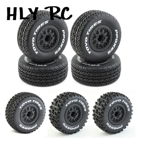 Pcs Mm Mm Mm Hex Short Course Truck Buggy Tires Tyre