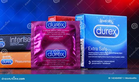 Products Of Durex Condoms Editorial Photography Image Of Contraception 142404987