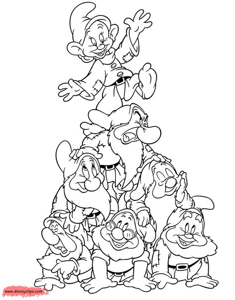 67 Seven Dwarfs Coloring Pages - ColoringPagesOnly.com