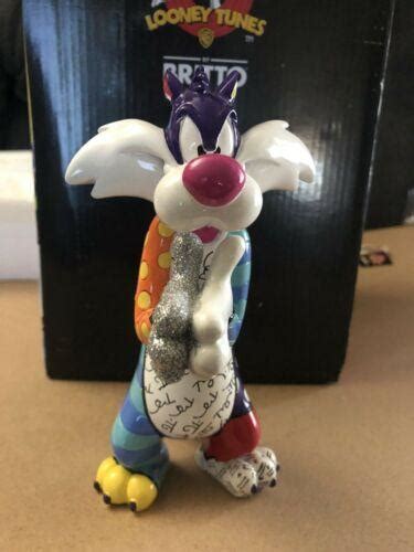 Romero Britto Original Looney Tunes Sylvester Figurines Rare 3937637714