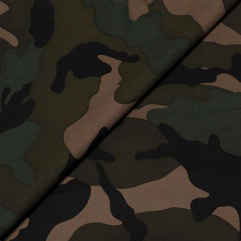 Popeline 100 coton Camouflage vendue au mètre