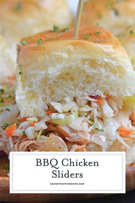 BBQ Chicken Sliders Easy Slider Recipe For Parties