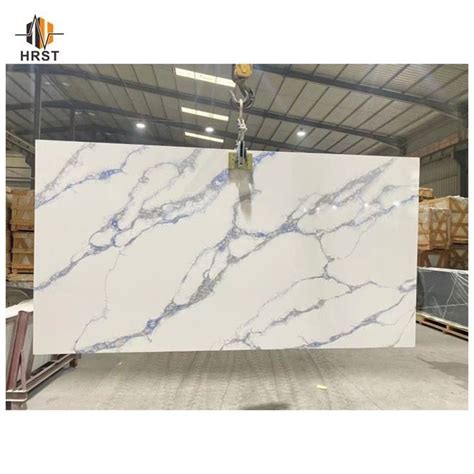 Calacatta Quartz Blue Veins Suppliers Wholesale Price HRST STONE