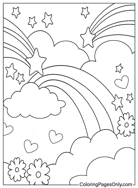 73 Pagine Da Colorare Arcobaleno ColoringPagesOnly