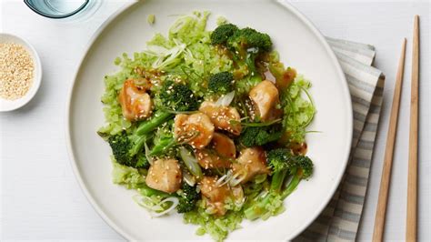 Whole Sesame Chicken And Broccoli Rice Recipe Food Network Kitchen