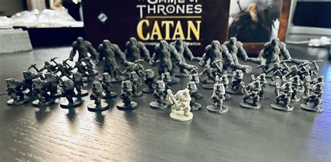 A Game Of Thrones Catan Complete Set Of 41 Wildling Miniatures Game