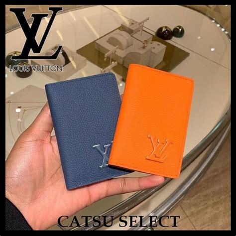 Louis Vuitton Unisex Street Style Plain Leather Folding Wallet Logo