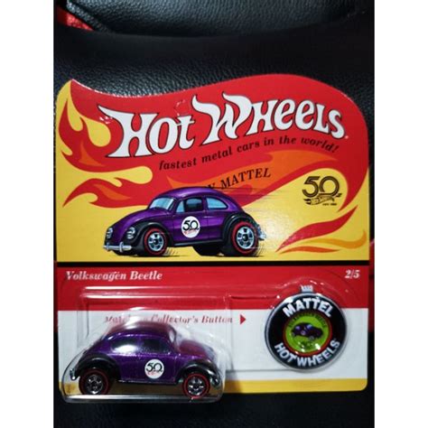 Volkswagen Beetle Hot Wheels 2018 50th Anniversary Redline Shopee