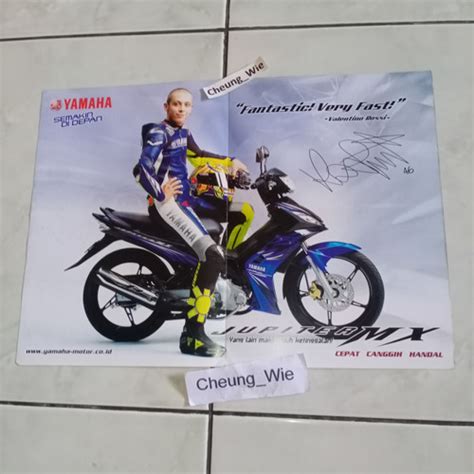 Jual Poster Jadul Antik Brosur Yamaha Old Jupiter MX 135 LC 2009 Vale