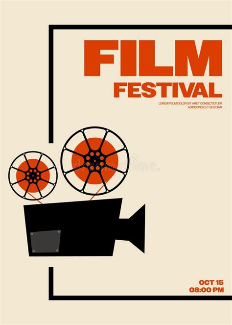 Movie And Film Festival Poster Template Design Background Modern