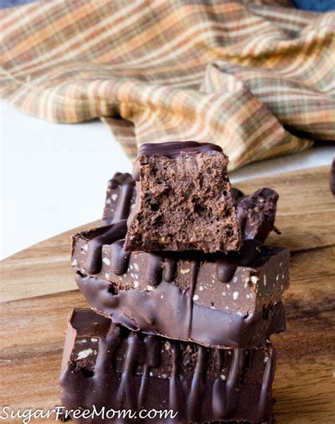 Sugar Free Low Carb Keto Chocolate Protein Bars (Nut Free) - Sugar-Free Mom