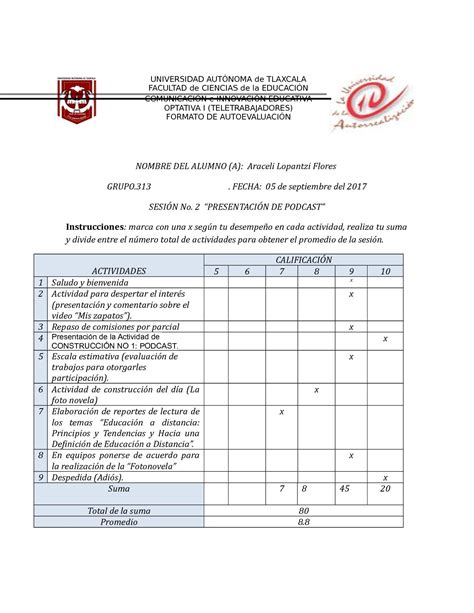 Calaméo Autoevaluación 2