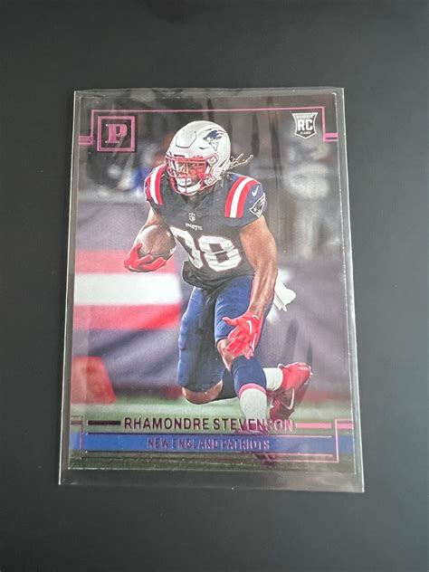 Rhamondre Stevenson 2021 Chronicles Panini Pink RC PA 18 New England