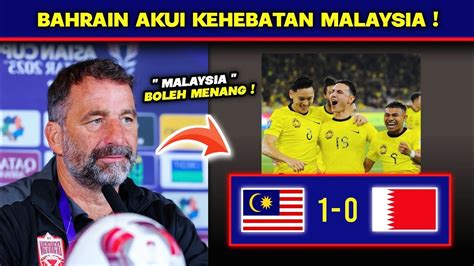 Bahrain Akui Bukan Mudah Atasi Harimau Malaya Di Piala Asia 2023