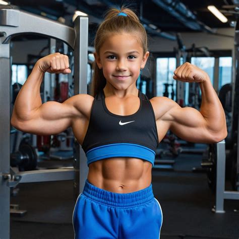 Beautiful Preteen Muscular Girl Flexing Her Huge Biceps By Glenn Playground