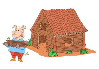 07-the-three-little-pigs-house-of-sticks - Tim's Printables