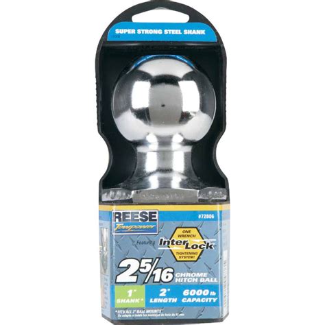 Reese Towpower Class Iii Interlock Hitch Ball 2 5 16 In X 1 In X 2 In Rancher Supply Rcs