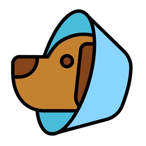 Elizabethan Collar Generic Outline Color Icon