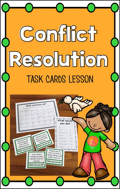 Conflict Resolution Task Cards Conflict Resolution Task Cards