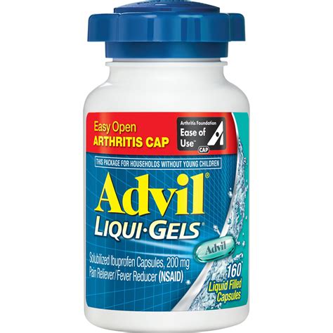 Advil Liqui Gels Pain And Fever Relief Liquid Capsules 200 Mg