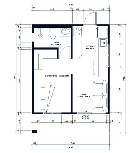 Dise O Y Plano De Casa X Metros Moderna Y Elegante