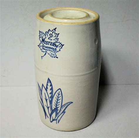 Bargain John S Antiques Gallon Western Stoneware Crock Butter Churn