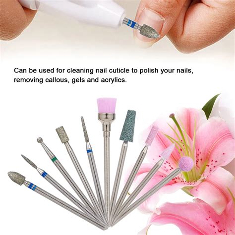 10pcs Nail Drill Bits Cutters For Manicure Ceramic Carbide Milling