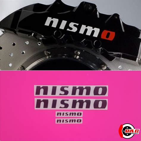 NISMO Brake Caliper Decals Sticker Set Of 4 Black Matte R G Brake