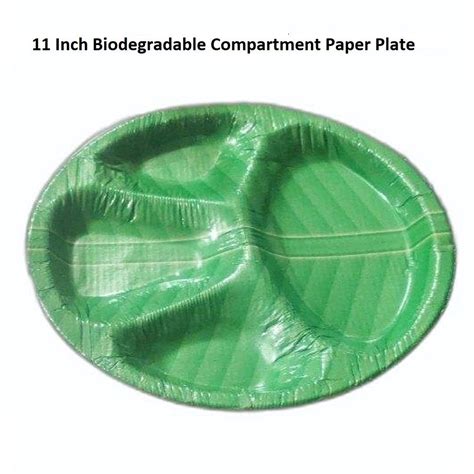 Inch Biodegradable Compartment Paper Plate At Rs Piece Paper