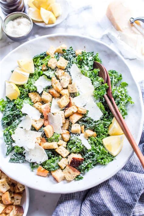 Vegetarian Kale Caesar Salad