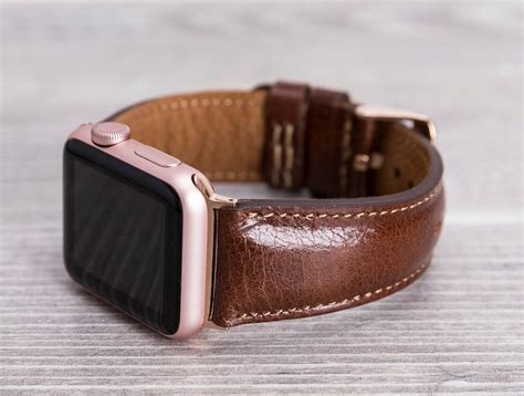 Dark Brown Leather Apple Watch band 42mm 38mm 40mm 44mm | Etsy