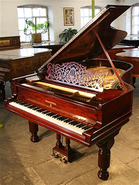 An 1889 Steinway Model B Grand Piano For Sale With A Rosewood Case