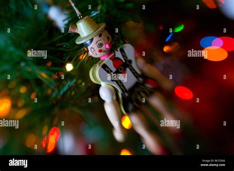 Christmas Ornament Hanging From A Tree Stock Photo Alamy