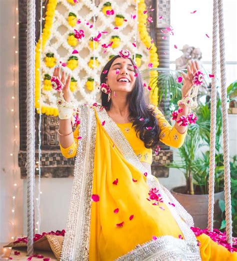 Gorgeous Haldi Ceremony Dress Ideas For