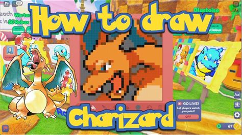 How To Draw Evil Charizard Starving Artist Roblox Youtube