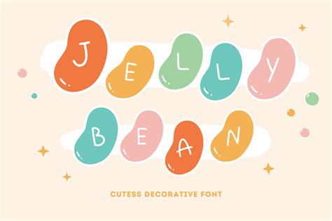 Jelly Bean Font By Bambin · Creative Fabrica