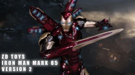 Review Zd Toys Iron Man Mark 85 Version 2 Ver 2 Avengers Endgame 中動 中动 Marvel Youtube