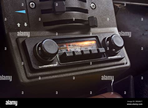 Vintage Car Radio Stock Photo Alamy