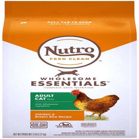 Nutro Products Wholesome Essentials Adult Dry Cat Food Chicken And Brown