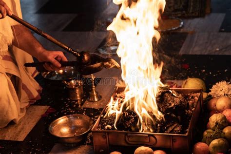 Items For The Indian Yajna Ritual Indian Vedic Fire Ceremony Called