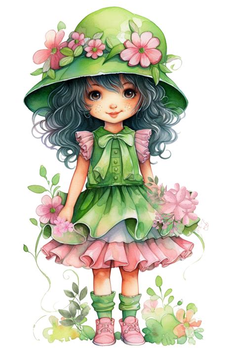 Little Girl Clip Art Girl Clip Art Girls Clip Art Cute Flower Girl