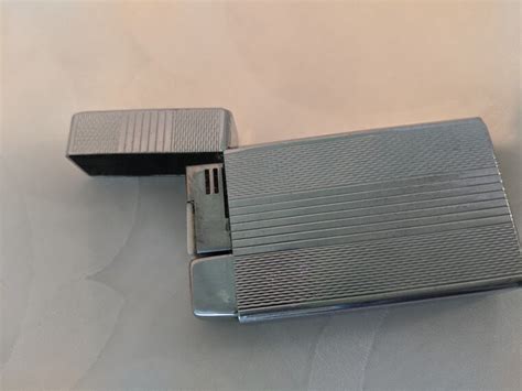 Vintage Colibri Butane Pocket Lighter Colibri Molectric Silver Tone