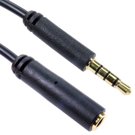 2m 3 5mm TRRS Male To Female Extension Cable AV Cables Adapters